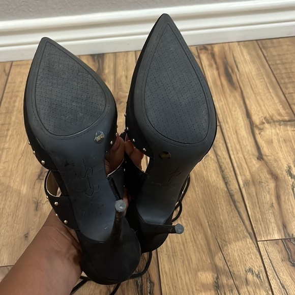 Jessica Simpson Wevire Pump black supreme microsuede heels Size: 9M - Picture 10 of 15